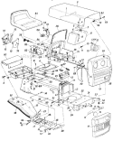 Page B Diagram and Parts List for 136-623-722 1986 MTD Lawn Tractor