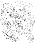 Page B Diagram and Parts List for 136-624-033 1986 MTD Lawn Tractor