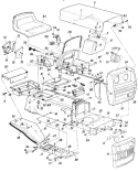 Page B Diagram and Parts List for 136-625-002 1986 MTD Lawn Tractor