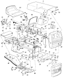 Page B Diagram and Parts List for 136-626-019 1986 MTD Lawn Tractor