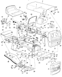 Page B Diagram and Parts List for 136-629-121 1986 MTD Lawn Tractor