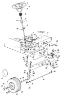 Page G Diagram and Parts List for 136-648D033 1986 MTD Lawn Tractor