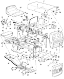 Page B Diagram and Parts List for 139-696-000 1986 MTD Lawn Tractor
