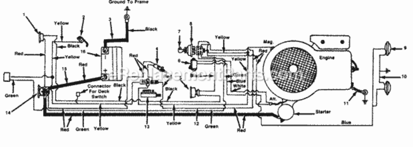 Electrical_Peerless_Transaxle Diagram and Parts List for 136-696-000 1986 MTD Lawn Tractor