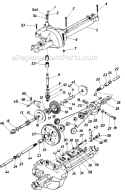 Page J Diagram and Parts List for 136-700-002 1986 MTD Lawn Tractor