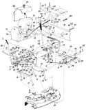 Page B Diagram and Parts List for 136-700-002 1986 MTD Lawn Tractor