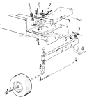 Page E Diagram and Parts List for 136-700-002 1986 MTD Lawn Tractor