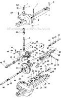 Page K Diagram and Parts List for 136-704-000 1986 MTD Lawn Tractor