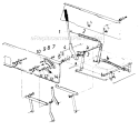 Page D Diagram and Parts List for 136-704-000 1986 MTD Lawn Tractor