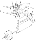 Page E Diagram and Parts List for 136-704-000 1986 MTD Lawn Tractor