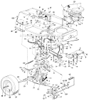 Page I Diagram and Parts List for 136-704-000 1986 MTD Lawn Tractor