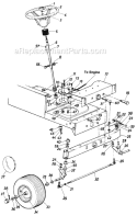 Page D Diagram and Parts List for 136-705-026 1986 MTD Lawn Tractor