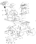 Page G Diagram and Parts List for 136-746-726 1986 MTD Lawn Tractor