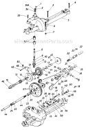 Page H Diagram and Parts List for 13607-7 1987 MTD Lawn Tractor