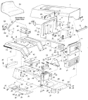 Part Location Diagram of 15887 MTD Rear Fender
