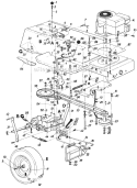 Page D Diagram and Parts List for 13611S 1985 MTD Lawn Tractor