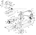 Part Location Diagram of 16459 MTD 34" Deck Ass'y.