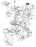 Page F Diagram and Parts List for 13618C 1986 MTD Lawn Tractor