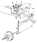 Page H Diagram and Parts List for 13618C 1986 MTD Lawn Tractor