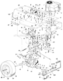 Page C Diagram and Parts List for 13618S 1985 MTD Lawn Tractor