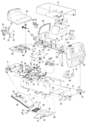 Page G Diagram and Parts List for 13637-8 1988 MTD Lawn Tractor