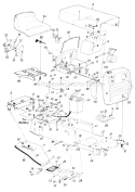 Page C Diagram and Parts List for 13637-9 1989 MTD Lawn Tractor
