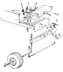 Page K Diagram and Parts List for 13649C 1986 MTD Lawn Tractor