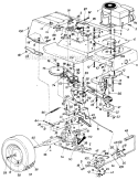 Page D Diagram and Parts List for 13655-7 1987 MTD Lawn Tractor