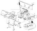 Page F Diagram and Parts List for 13655-7 1987 MTD Lawn Tractor