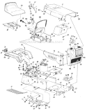 Page G Diagram and Parts List for 13665-8 1988 MTD Lawn Tractor