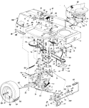 Page F Diagram and Parts List for 13675-7 1987 MTD Lawn Tractor