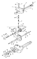 Page E Diagram and Parts List for 136C450F009 178-326 -1996 MTD Lawn Tractor