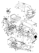 Page D Diagram and Parts List for 136C451F000 1996 MTD Lawn Tractor