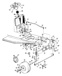 Page F Diagram and Parts List for 136C451F000 1996 MTD Lawn Tractor