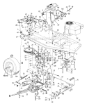 Page G Diagram and Parts List for 136E470F019 1996 MTD Lawn Tractor