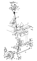 Page H Diagram and Parts List for 136G690G706 1996 MTD Lawn Tractor