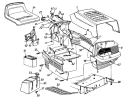 Page J Diagram and Parts List for 136G765N704 481-2368 -1996 MTD Lawn Tractor