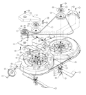 Page L Diagram and Parts List for 136G765N704 481-2368 -1996 MTD Lawn Tractor