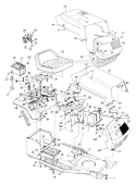 Page D Diagram and Parts List for 136H450F353 132-080 -1996 MTD Lawn Tractor