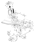 Page F Diagram and Parts List for 136H450F353 132-080 -1996 MTD Lawn Tractor