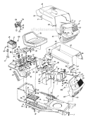 Page D Diagram and Parts List for 136H450F229 132-080 -1996 MTD Lawn Tractor