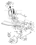 Page F Diagram and Parts List for 136H450F729 1996 MTD Lawn Tractor