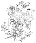 Page G Diagram and Parts List for 136H450F729 1996 MTD Lawn Tractor