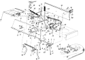 Page B Diagram and Parts List for 136L660F352 1996 MTD Lawn Tractor