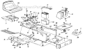 Page H Diagram and Parts List for 136L660F352 1996 MTD Lawn Tractor