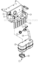 Page F Diagram and Parts List for 136L660G121 319-911 -1996 MTD Lawn Tractor