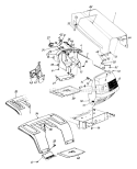 Part Location Diagram of 831-0823B MTD Throttle Box Ass'y.