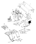 Page E Diagram and Parts List for 136L661F336 4141545 -1996 MTD Lawn Tractor