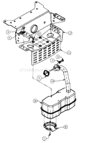 Page F Diagram and Parts List for 136L670F733 7021223 -1996 MTD Lawn Tractor