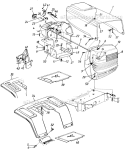 Page E Diagram and Parts List for 136L677F141 1996 MTD Lawn Tractor